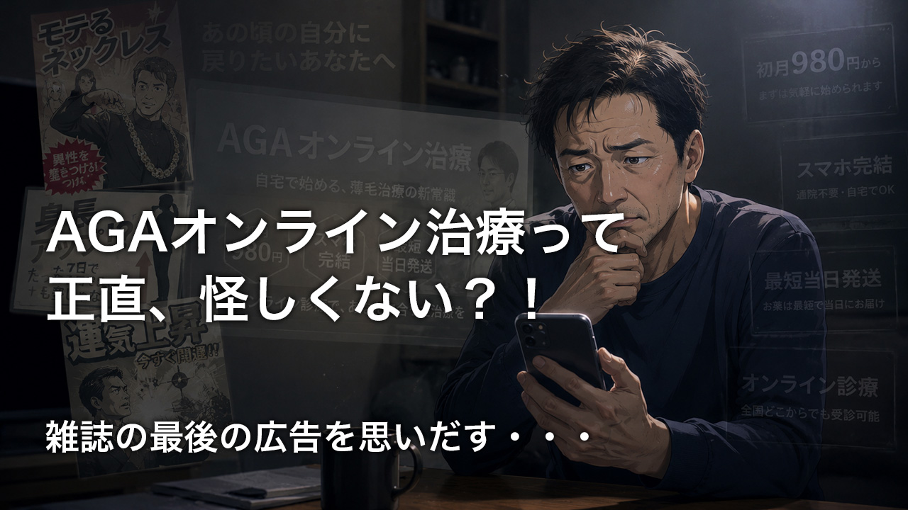 AGAオンライン診療って怪しい・・・
