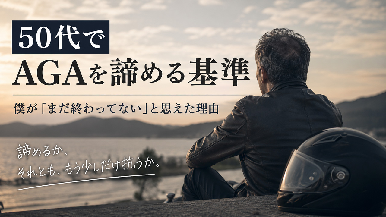 50代でAGA治療を諦める基準