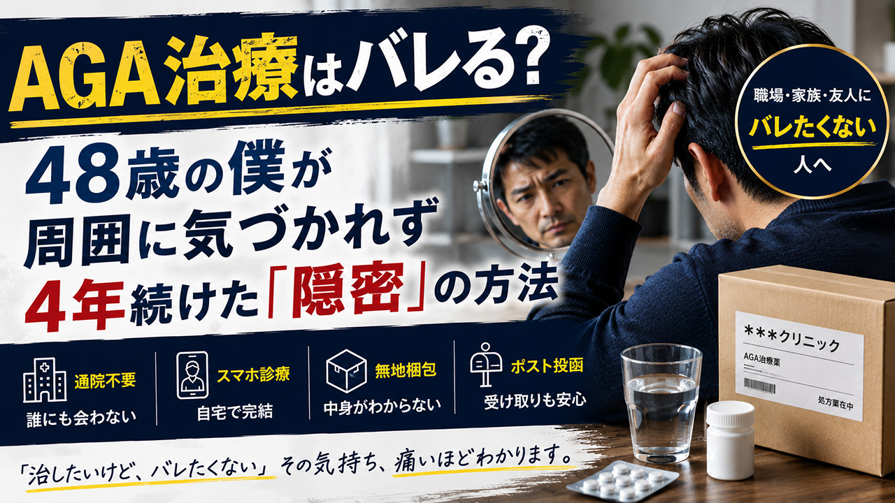 AGA治療はバレたくない