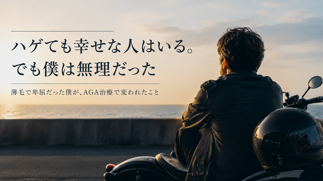 ハゲても幸せな人はいる。でも僕は無理だった